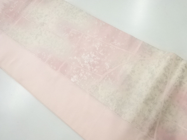 石畳模様織出し袋帯